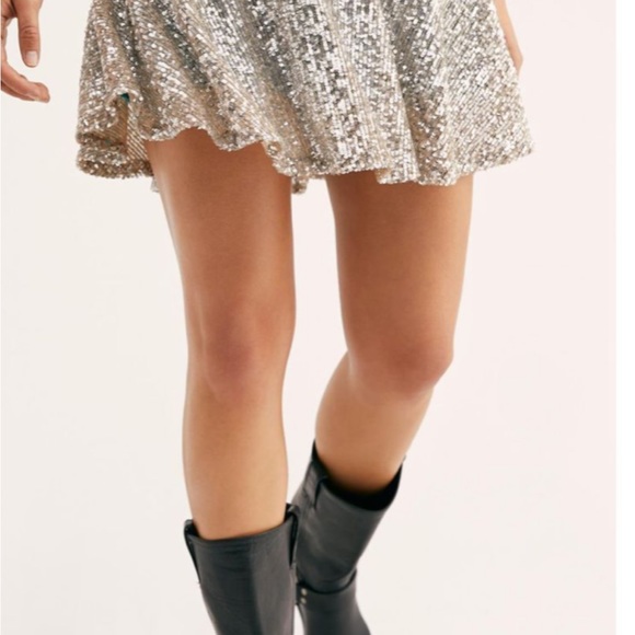 Free People Sequin Trumpet skirt - Picture 4 of 6